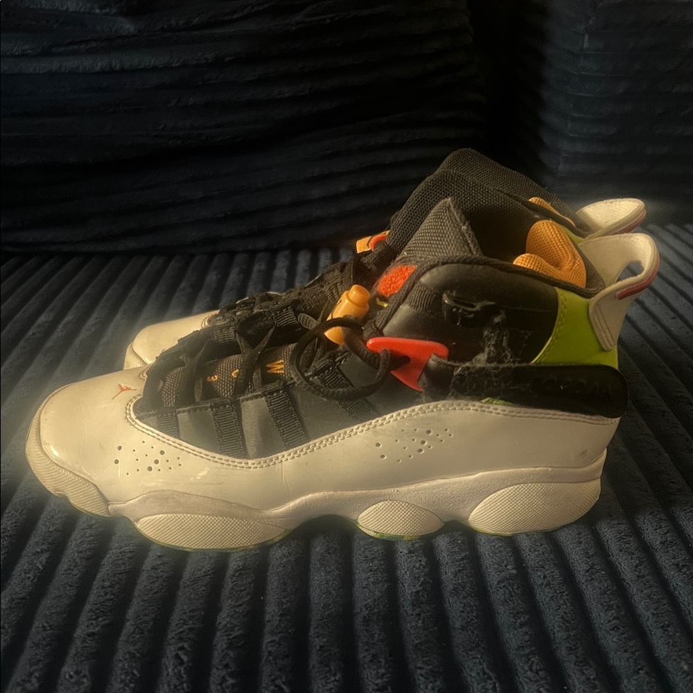 Jordan Kids Sneakers Black White Red